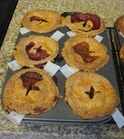 Six small pies