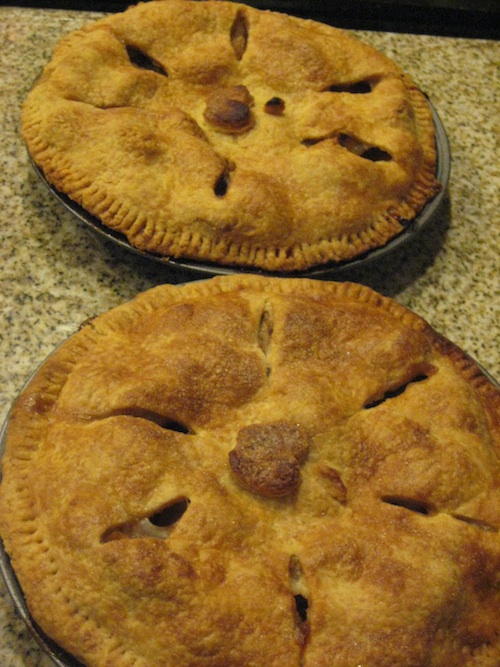 Two apple pies