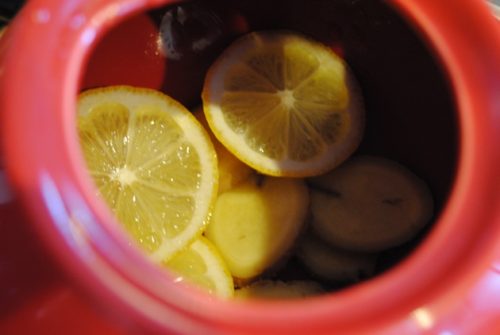 Lemon ginger tea cures everything